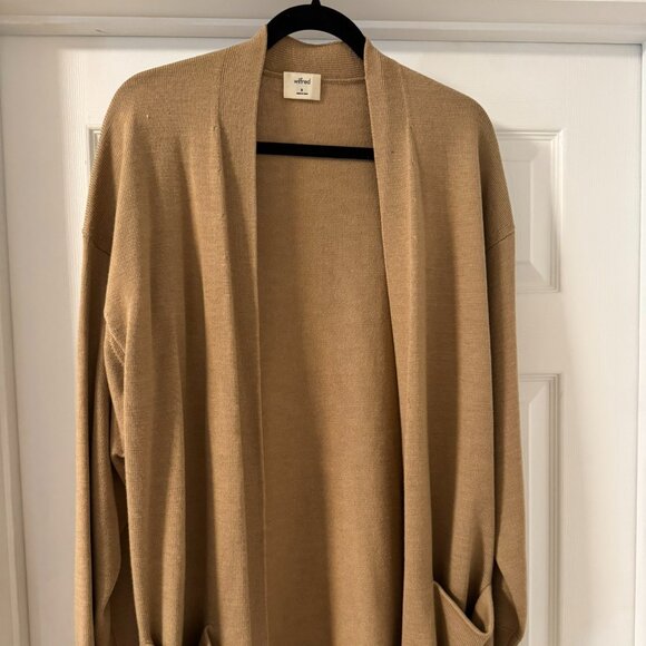 Wilfred UNWIND Cardigan - Camel, Size M, Relaxed Fit - Picture 1 of 4